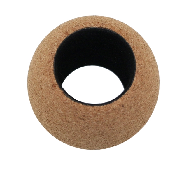 Round cork wine bottle collar with felt liner... from ASI 55450 Franmara Inc