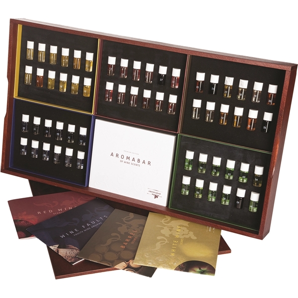 Premium edition wine aroma box set with 60 aromas each in... from ASI 55450 Franmara Inc