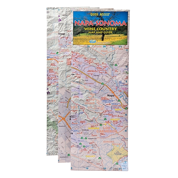 Napa-Sonoma Wine Country Map and Guide... from ASI 55450 Franmara Inc