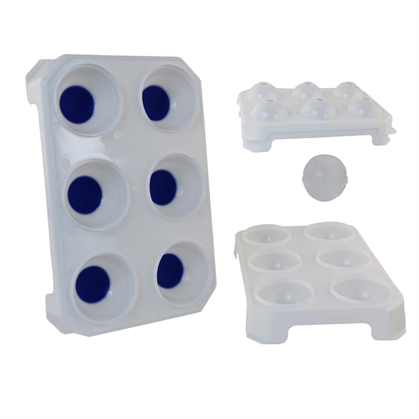 Ice cube tray that makes six huge ice spheres in one... from ASI 55450 Franmara Inc