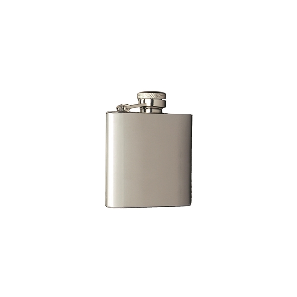 Silver stainless steel flask with captive top... from ASI 55450 Franmara Inc