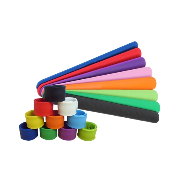 Slap silicone wristband with 1 color silkscreen on 1 side and... from ASI 37218 Athena Promo (tm)