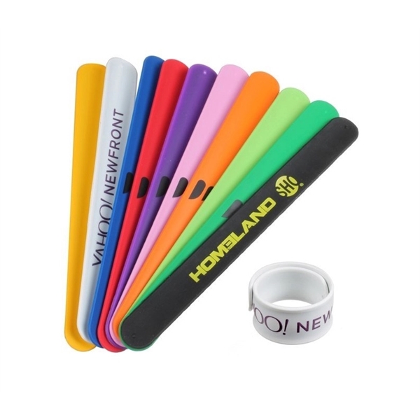 Slap silicone wristband with 1 color silkscreen on 1 side and... from ASI 37218 Athena Promo (tm)