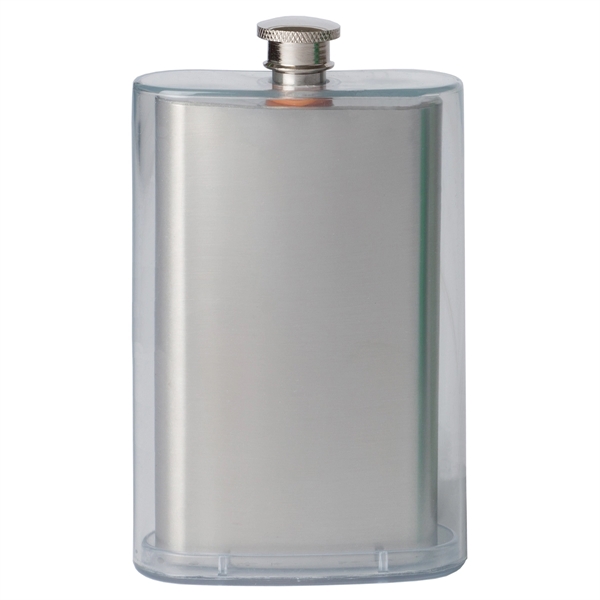 5 1/2" x 3 1/4" five-ounce double wall pocket flask made... from ASI 55450 Franmara Inc