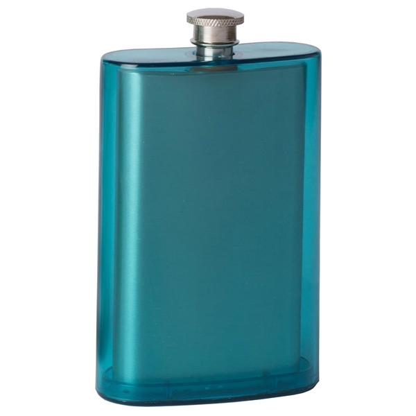 5 1/2" x 3 1/4" five-ounce double wall pocket flask made... from ASI 55450 Franmara Inc