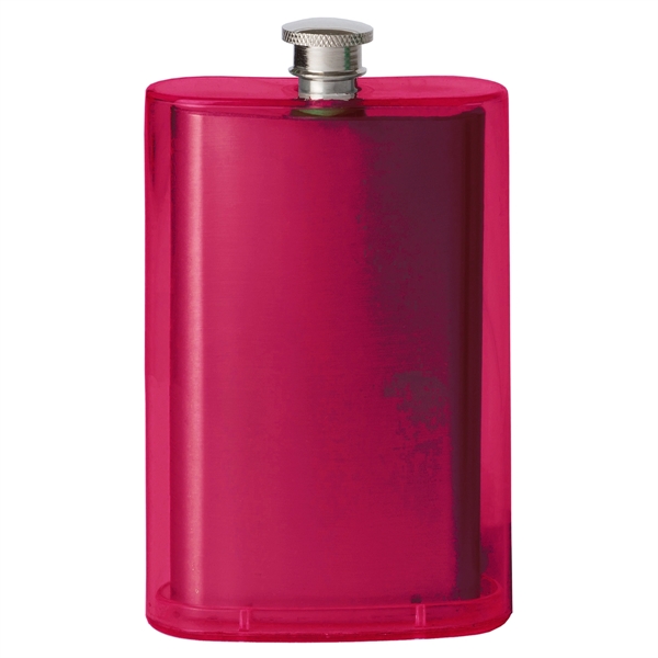 5 1/2" x 3 1/4" five-ounce double wall pocket flask made... from ASI 55450 Franmara Inc