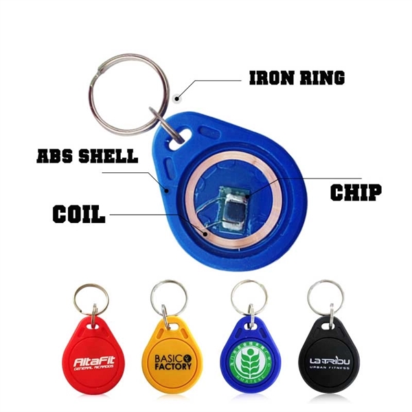 Contact-free RFID key fobs made of ABS.... from ASI 68190 Lungsal / Lungsal