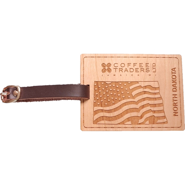 Luggage tag made of hardwood available in the theme of the... from ASI 92531 Unique Custom Products / UCP