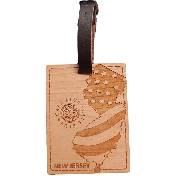 Luggage tag made of hardwood available in the theme of the... from ASI 92531 Unique Custom Products / UCP