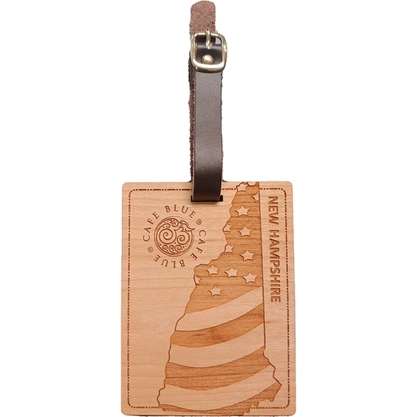 Luggage tag made of hardwood available in the theme of the... from ASI 92531 Unique Custom Products / UCP