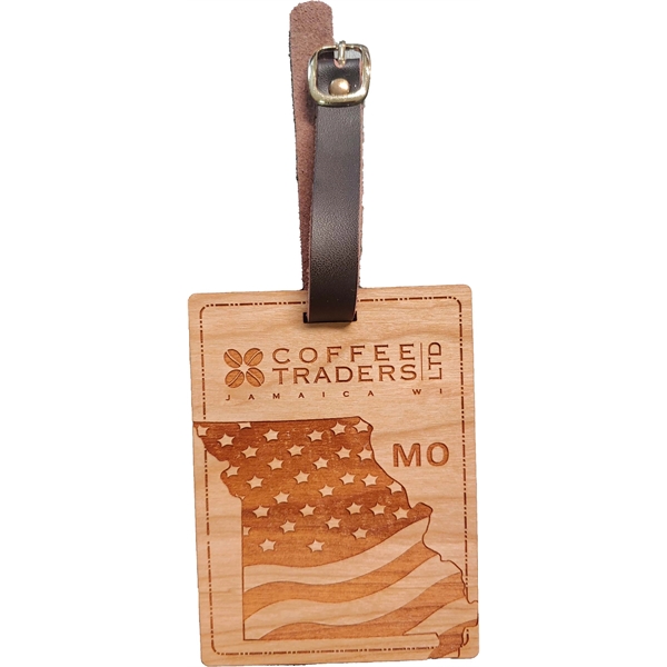 Luggage tag made of hardwood available in the theme of the... from ASI 92531 Unique Custom Products / UCP