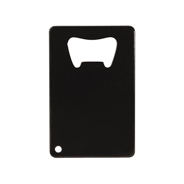 Credit card bottle opener made of stainless steel with a powder-coated... from ASI 57655 STOPNGO Line