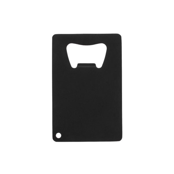 Credit card shaped bottle opener made of stainless steel with a... from ASI 57655 STOPNGO Line