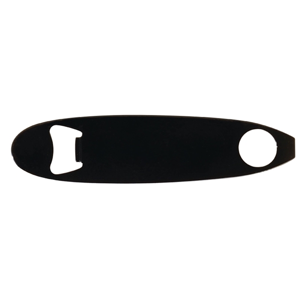 Surfboard-shaped paddle bottle opener made of stainless steel with a powder-coated... from ASI 57655 STOPNGO Line