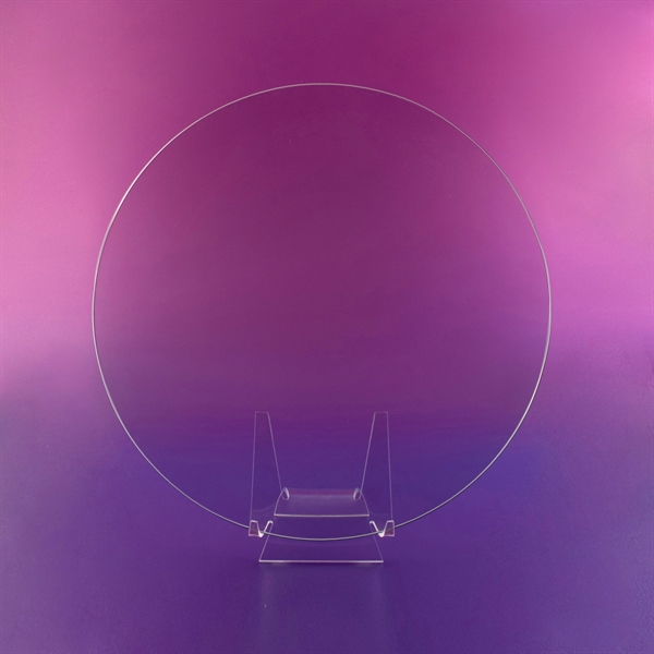 Round hostess tray made of glass measuring 12" or 8" with... from ASI 62985 J. Charles