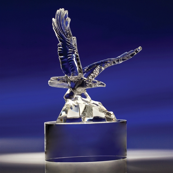 Soaring Eagle award made of 24% full lead crystal with an... from ASI 62985 J. Charles