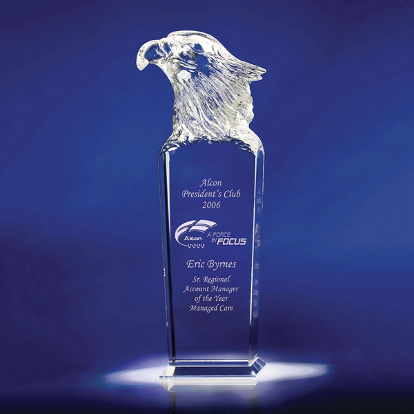 10.25" x 3.5" optic crystal award that includes a deep etch... from ASI 62985 J. Charles