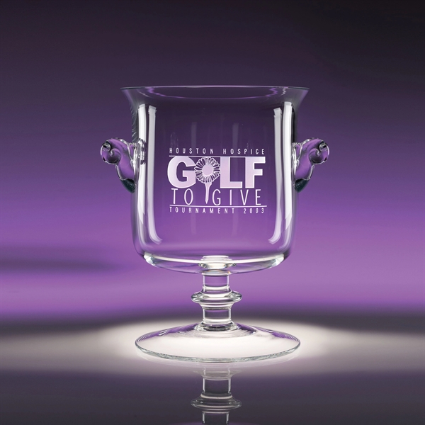 Cup McKinley award made of hand-blown crystal available in three sizes... from ASI 62985 J. Charles