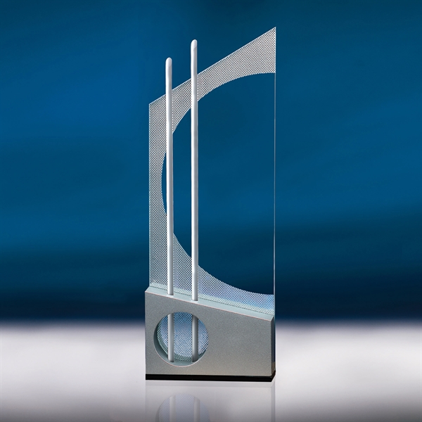 Endeavor award made of jade crystal with lacquered wood and aluminum... from ASI 62985 J. Charles