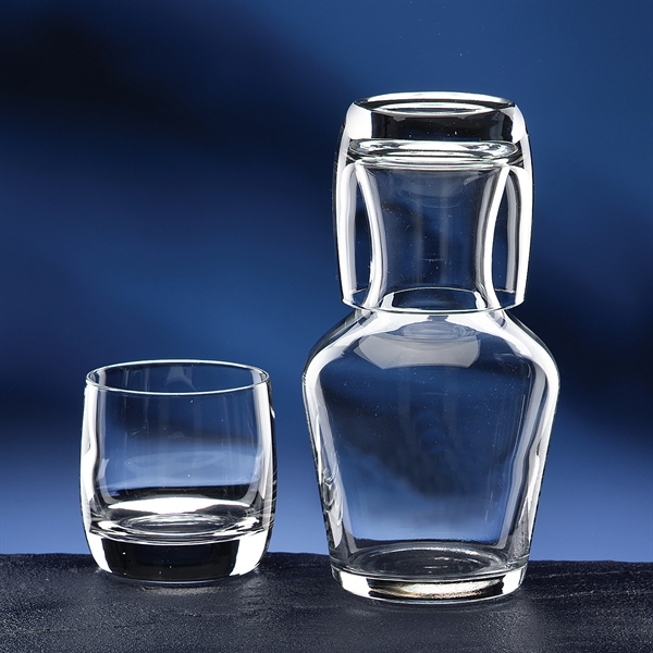 Ambassador crystal water set with a half-liter water pitcher capped by... from ASI 62985 J. Charles / J. Charles