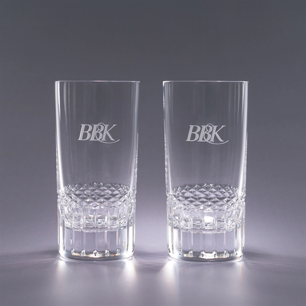 Exception tumbler glasses with a hand-cut design at the base.... from ASI 62985 J. Charles