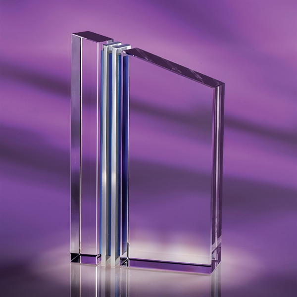 8" x 4.75" x 1.75" award made of clear optic crystal,... from ASI 62985 J. Charles