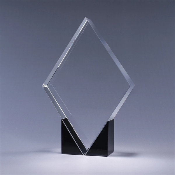 9" x 6" heavy optic and color optic crystal award with... from ASI 62985 J. Charles