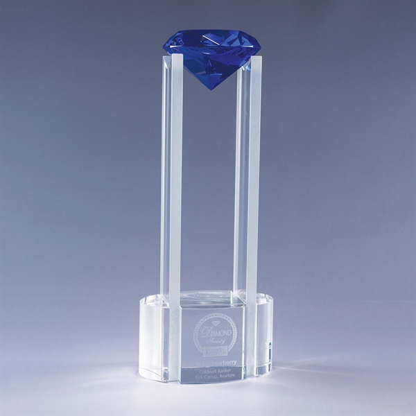 14" award with base/tower made of clear optic crystal and a... from ASI 62985 J. Charles