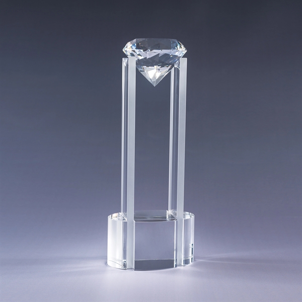 14" award with base/tower made of clear optic crystal and a... from ASI 62985 J. Charles