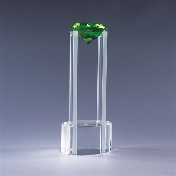 14" award with base/tower made of clear optic crystal and a... from ASI 62985 J. Charles