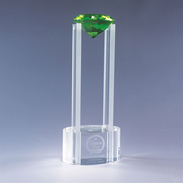 14" award with base/tower made of clear optic crystal and a... from ASI 62985 J. Charles