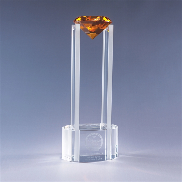 14" award with base/tower made of clear optic crystal and a... from ASI 62985 J. Charles