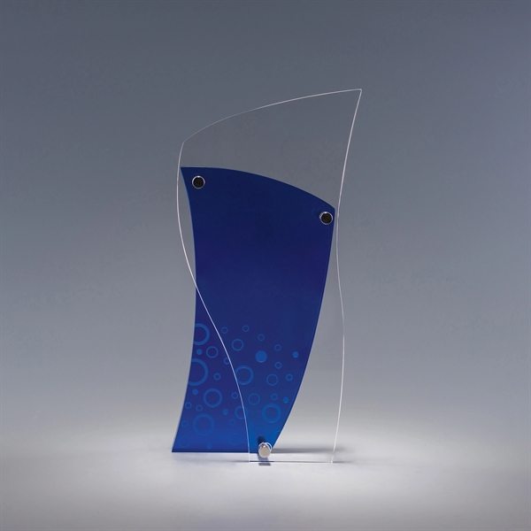 8.75" x 4" x 1.5" acrylic award with multi-dimensional shape in... from ASI 62985 J. Charles