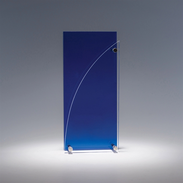 8" x 3.5" x 1.75" acrylic award with multi-dimensional shape in... from ASI 62985 J. Charles