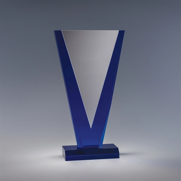 9.5" x 4" x 2" acrylic award with multi-dimensional shape in... from ASI 62985 J. Charles