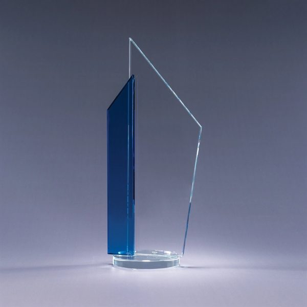Starphire and optic crystal award with colorful side accent color; includes... from ASI 62985 J. Charles