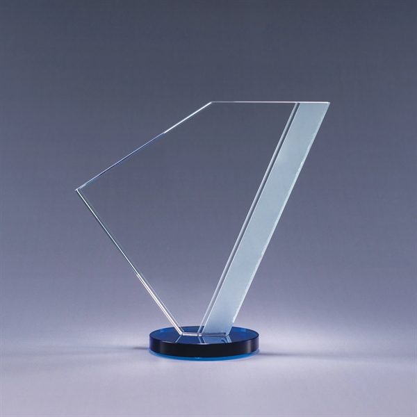 Starphire and color optic crystal award with clear or colored base;... from ASI 62985 J. Charles