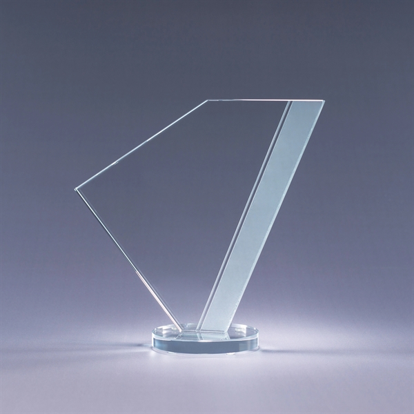 Starphire and color optic crystal award with clear or colored base;... from ASI 62985 J. Charles