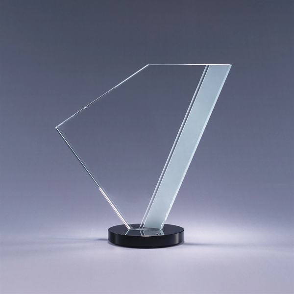 Starphire and color optic crystal award with clear or colored base;... from ASI 62985 J. Charles