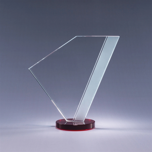 Starphire and color optic crystal award with clear or colored base;... from ASI 62985 J. Charles