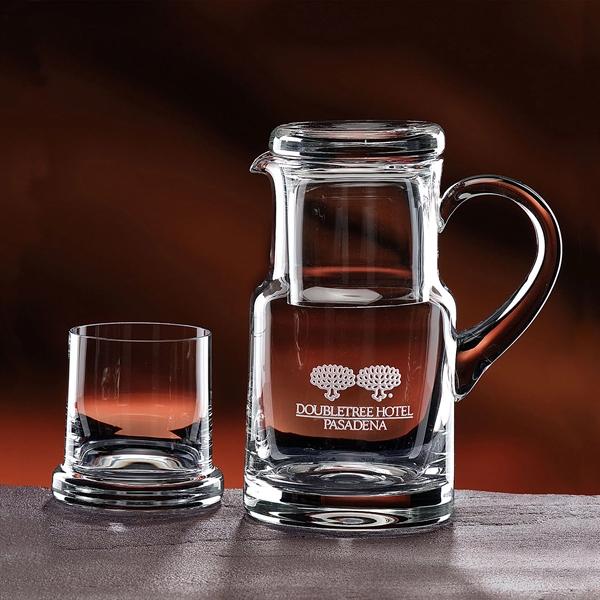 Hand-blown crystal water set with a 28 oz. pitcher and 8... from ASI 62985 J. Charles