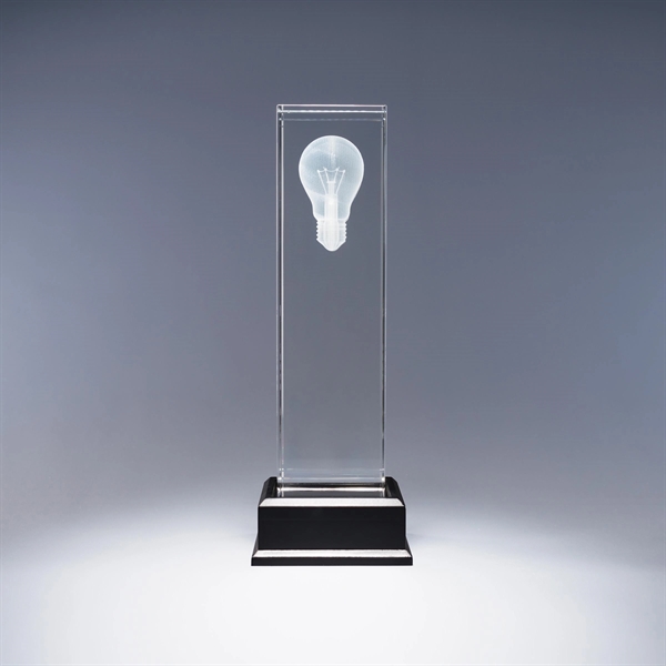 11.75" x 4" x 4" optic crystal Luminosity award with 3D... from ASI 62985 J. Charles