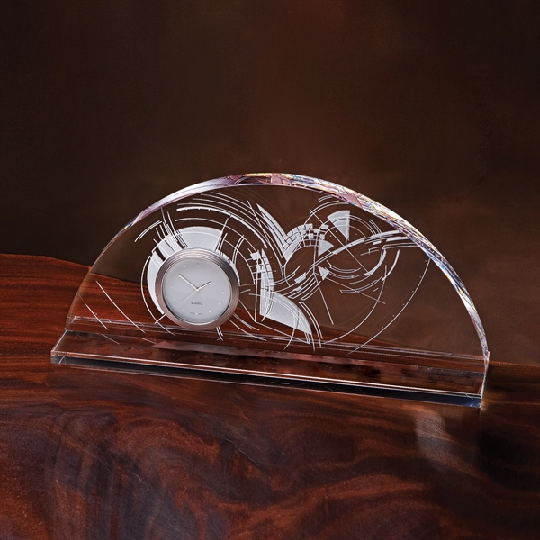 Edge of Time clock award made of optic crystal with precision... from ASI 62985 J. Charles