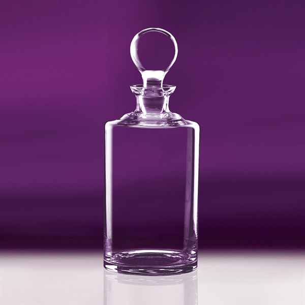 34 oz. lead-free, hand-blown crystal wine decanter with deep etch imprint... from ASI 62985 J. Charles