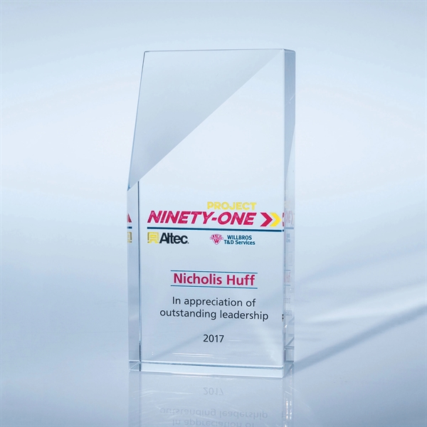 Edge award made of a massive piece of optic crystal featuring... from ASI 62985 J. Charles