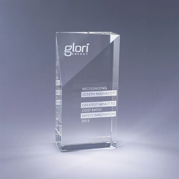 Edge award made of a massive piece of optic crystal featuring... from ASI 62985 J. Charles