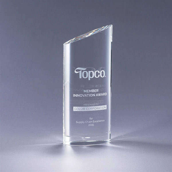 Elliptico award made of optic crystal with a clean, contemporary design.... from ASI 62985 J. Charles