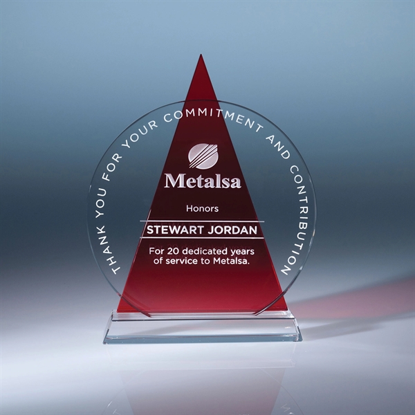 Icon award made of blue, red, or black optic crystal for... from ASI 62985 J. Charles