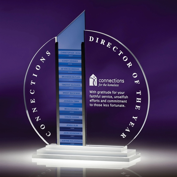 Forte perpetual award made of optic crystal that allows for up... from ASI 62985 J. Charles