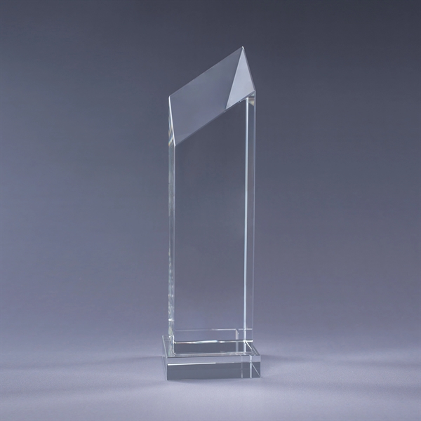 Encore award made of heavy optic crystal accented by an angled... from ASI 62985 J. Charles